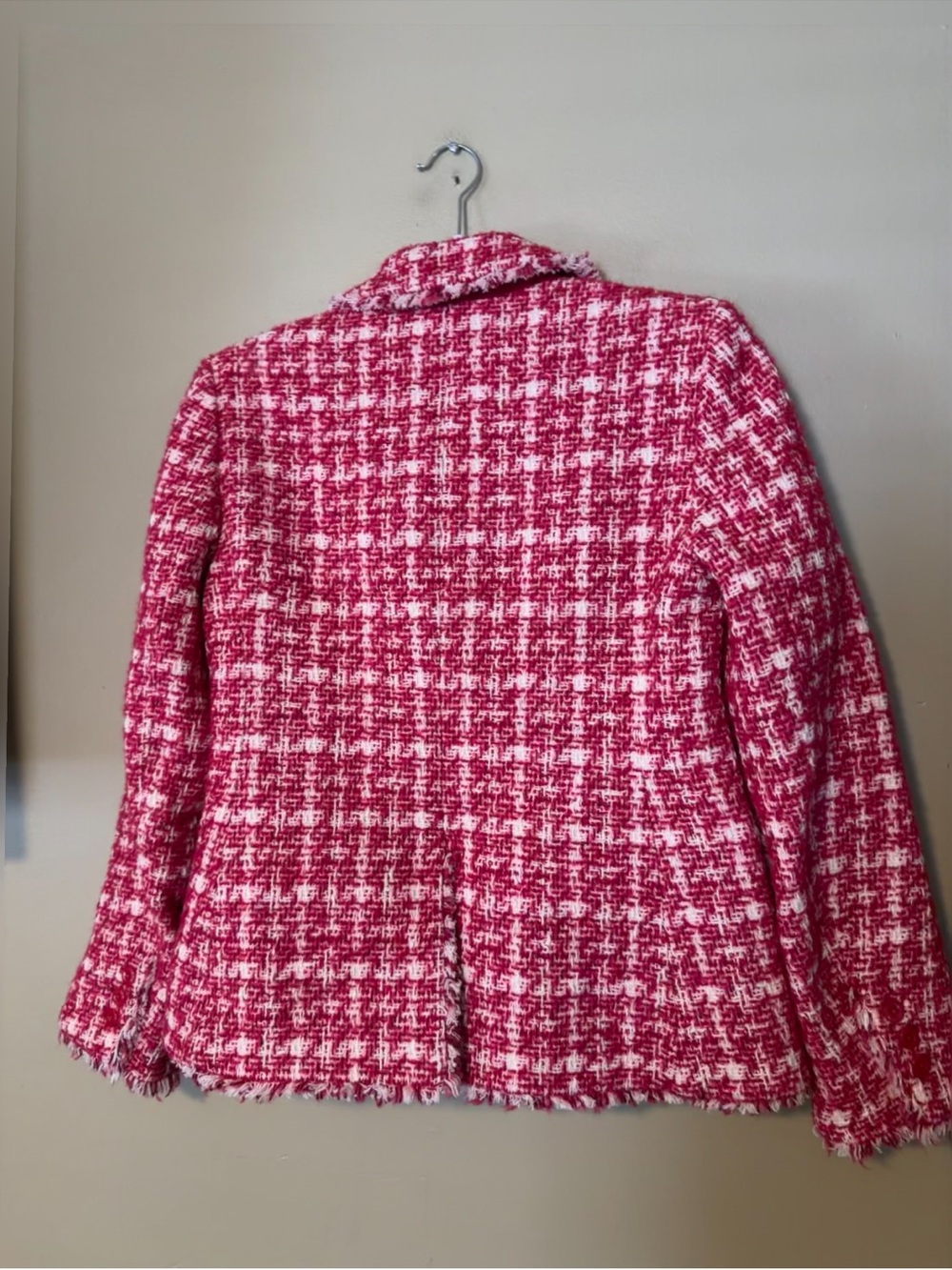 Kate Spade Pink and White Tweed Blazer - Picture 4 of 9